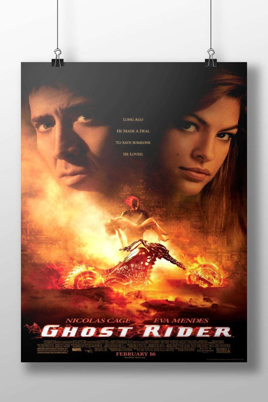 Ghost Rider (Marvel franchise film) starring Nicolas Cage and Eva Mendes Main Subject: Ghost Rider (Marvel franchise film)