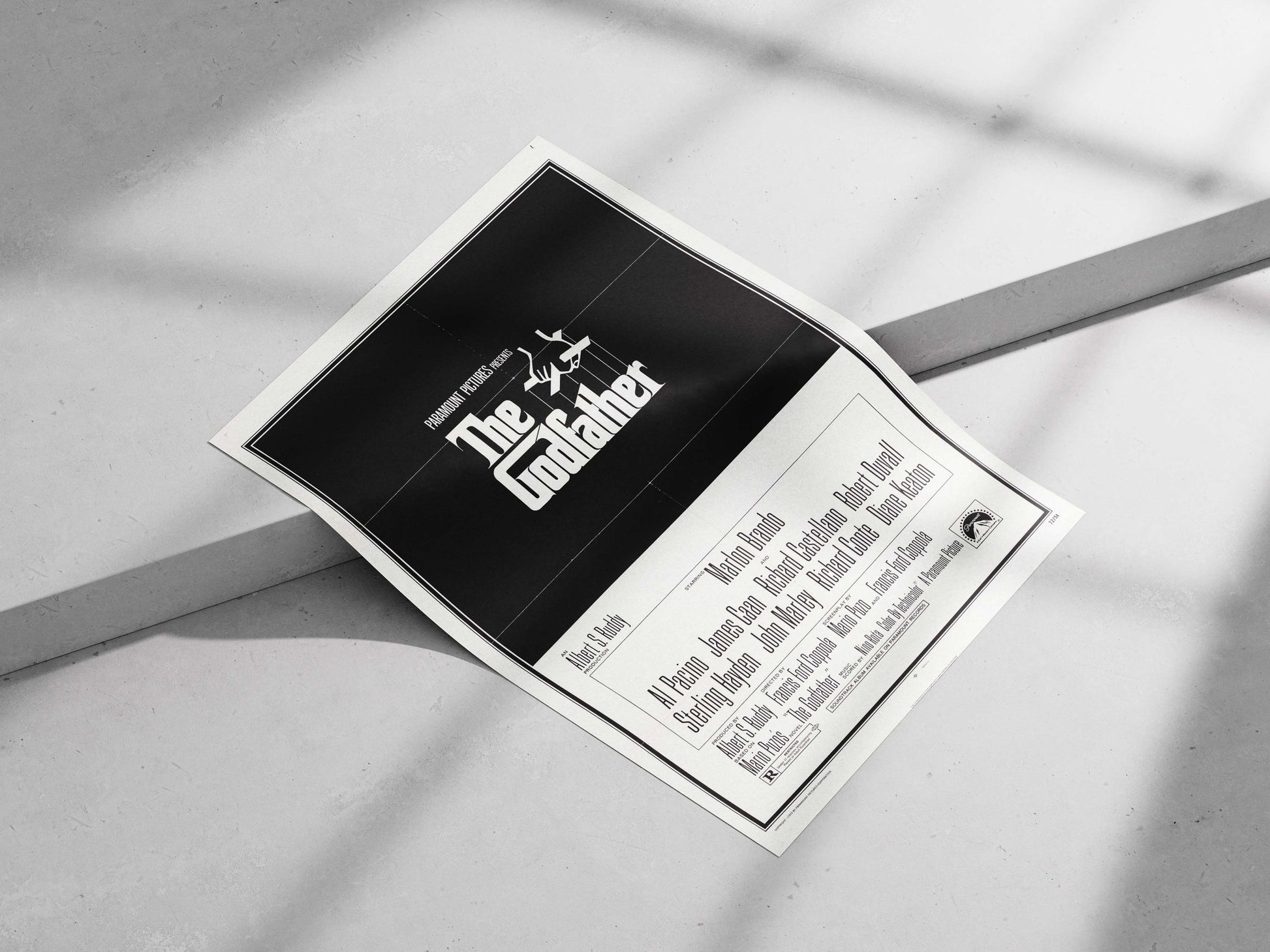 The Godfather (film) Main Subject: The Godfather (film) Matte poster print — Bollywood wall art India | PosterBoizz
