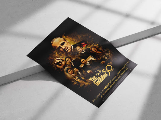 The Godfather (franchise) Main Subject: The Godfather (franchise) Matte poster print — Art wall art India | PosterBoizz