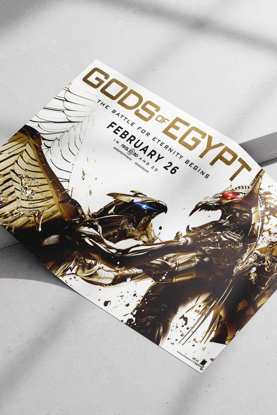 The film franchise "Gods of Egypt" (2016). Main Subject: The film franchise "Gods of Egypt" (2016). Matte poster print —