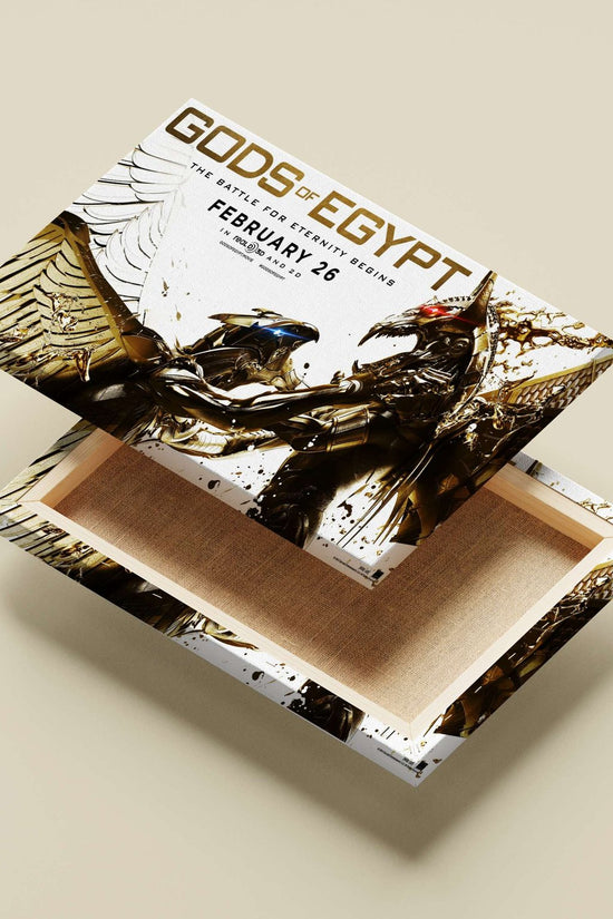 The film franchise "Gods of Egypt" (2016). Main Subject: The film franchise "Gods of Egypt" (2016). Canvas wall art —