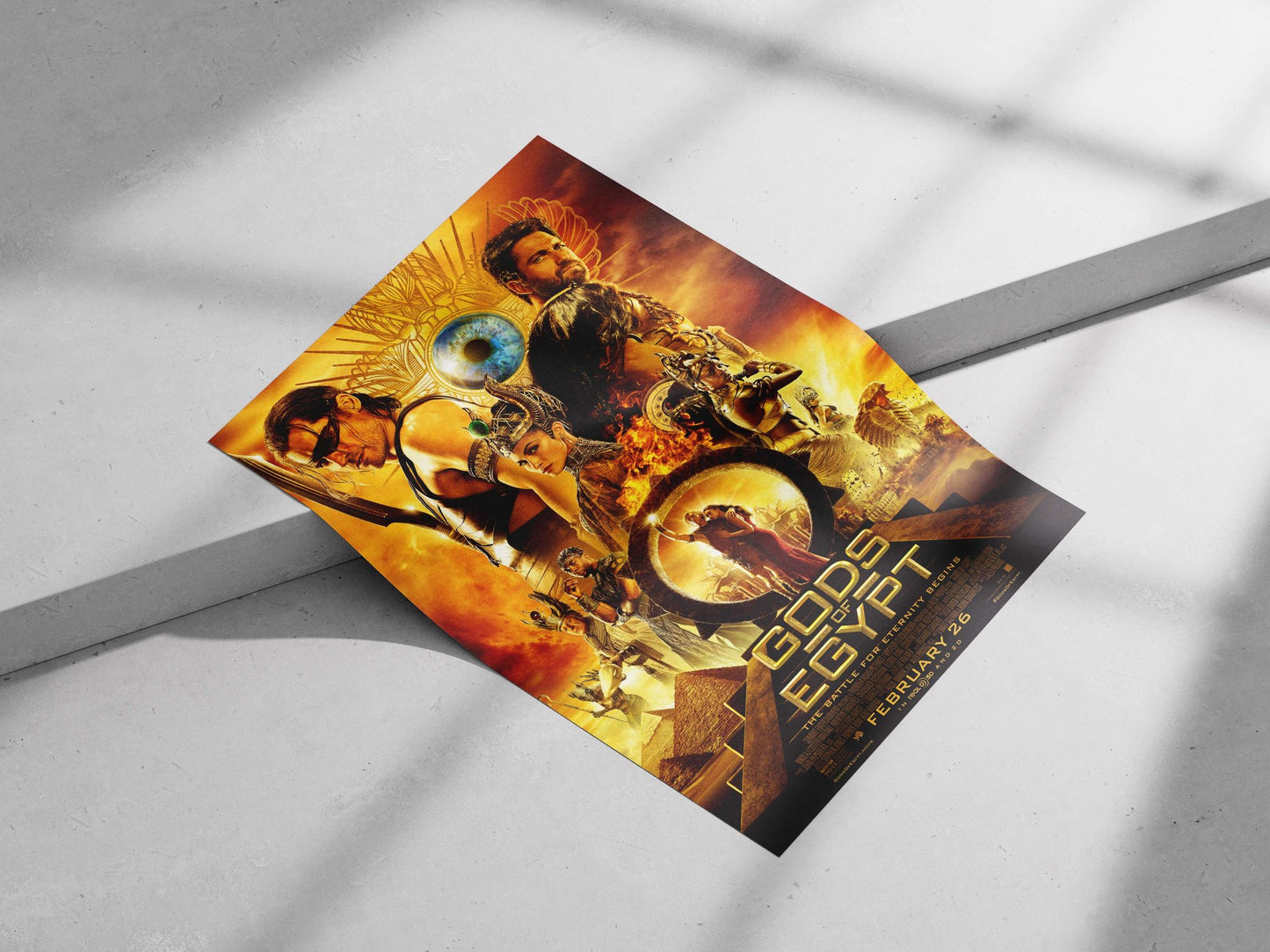 Gods of Egypt (franchise, 2016 film) Main Subject: Gods of Egypt (franchise, 2016 film) Matte poster print — Bollywood wall