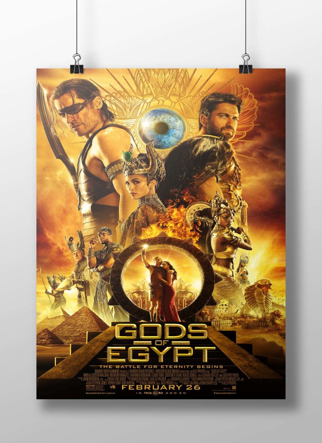 Gods of Egypt (franchise, 2016 film) Main Subject: Gods of Egypt (franchise, 2016 film) Matte BoizzBoard rigid print —