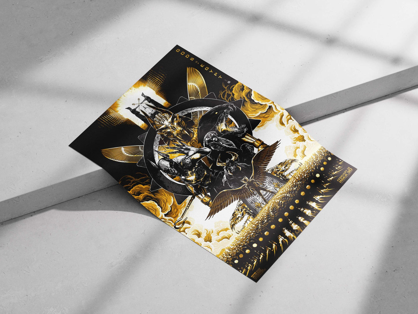 Gods of Egypt (franchise), featuring Egyptian deities such as Anubis, Set, and Horus. Main Subject: Gods of Egypt