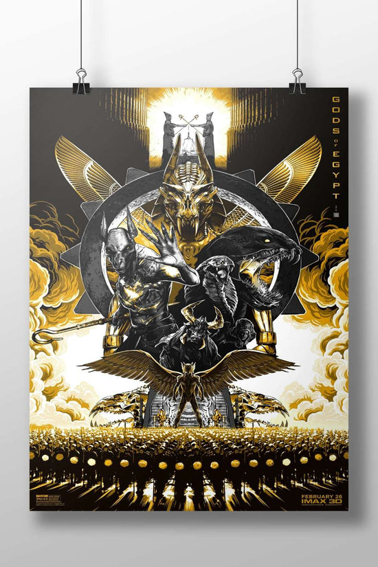 Gods of Egypt (franchise), featuring Egyptian deities such as Anubis, Set, and Horus. Main Subject: Gods of Egypt