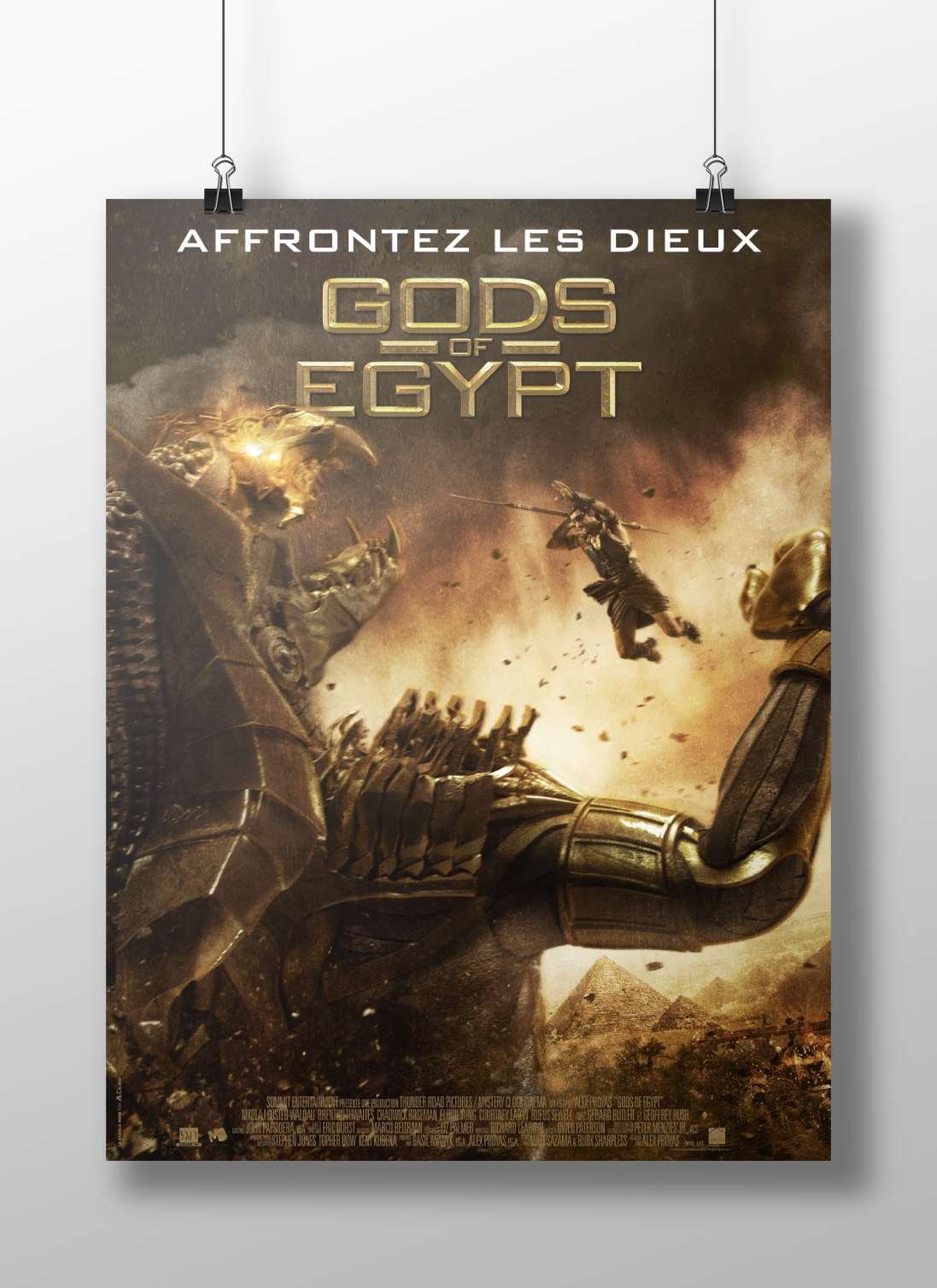 Gods of Egypt (movie franchise) Main Subject: Gods of Egypt (movie franchise) Matte BoizzBoard rigid print — Bollywood wall