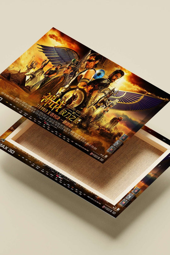 Gods of Egypt (2016 film) and its Egyptian mythological characters (deities like Ra, Horus, etc.). Main Subject: Gods of