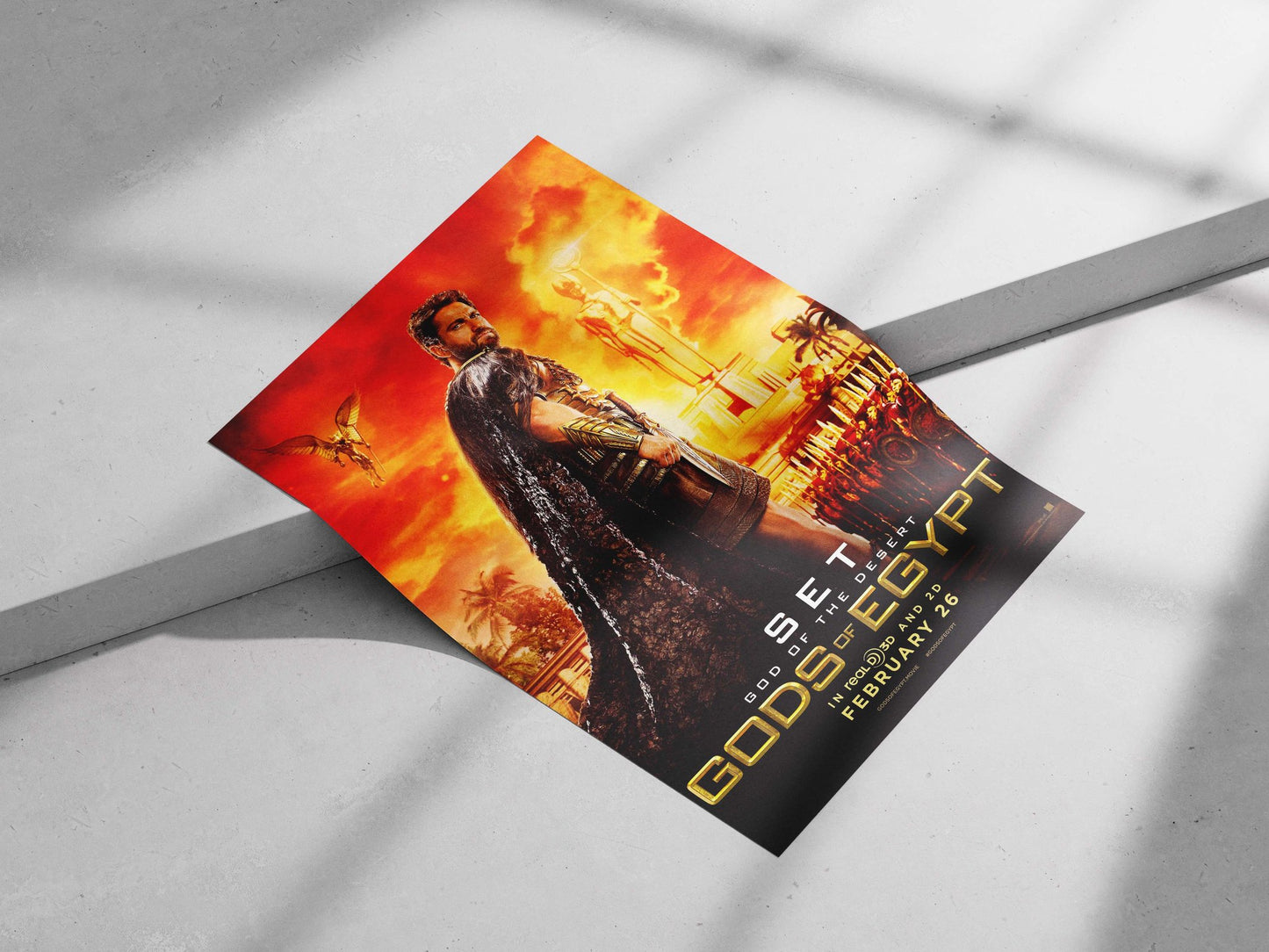 Set (the deity) from the Gods of Egypt franchise Main Subject: Set (the deity) from the Gods of Egypt franchise Matte poster