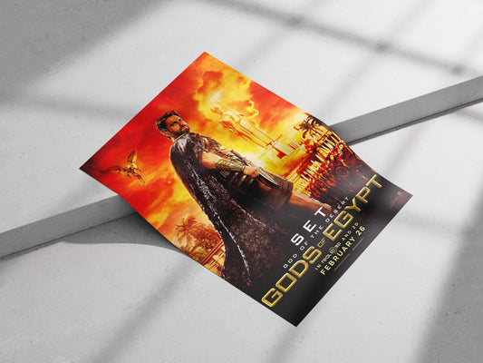 Set (the deity) from the Gods of Egypt franchise Main Subject: Set (the deity) from the Gods of Egypt franchise Matte poster