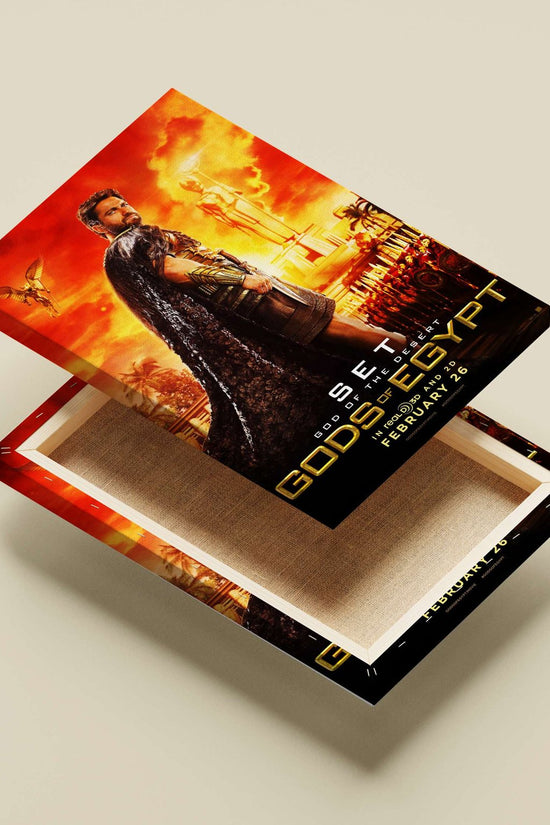 Set (the deity) from the Gods of Egypt franchise Main Subject: Set (the deity) from the Gods of Egypt franchise Canvas wall