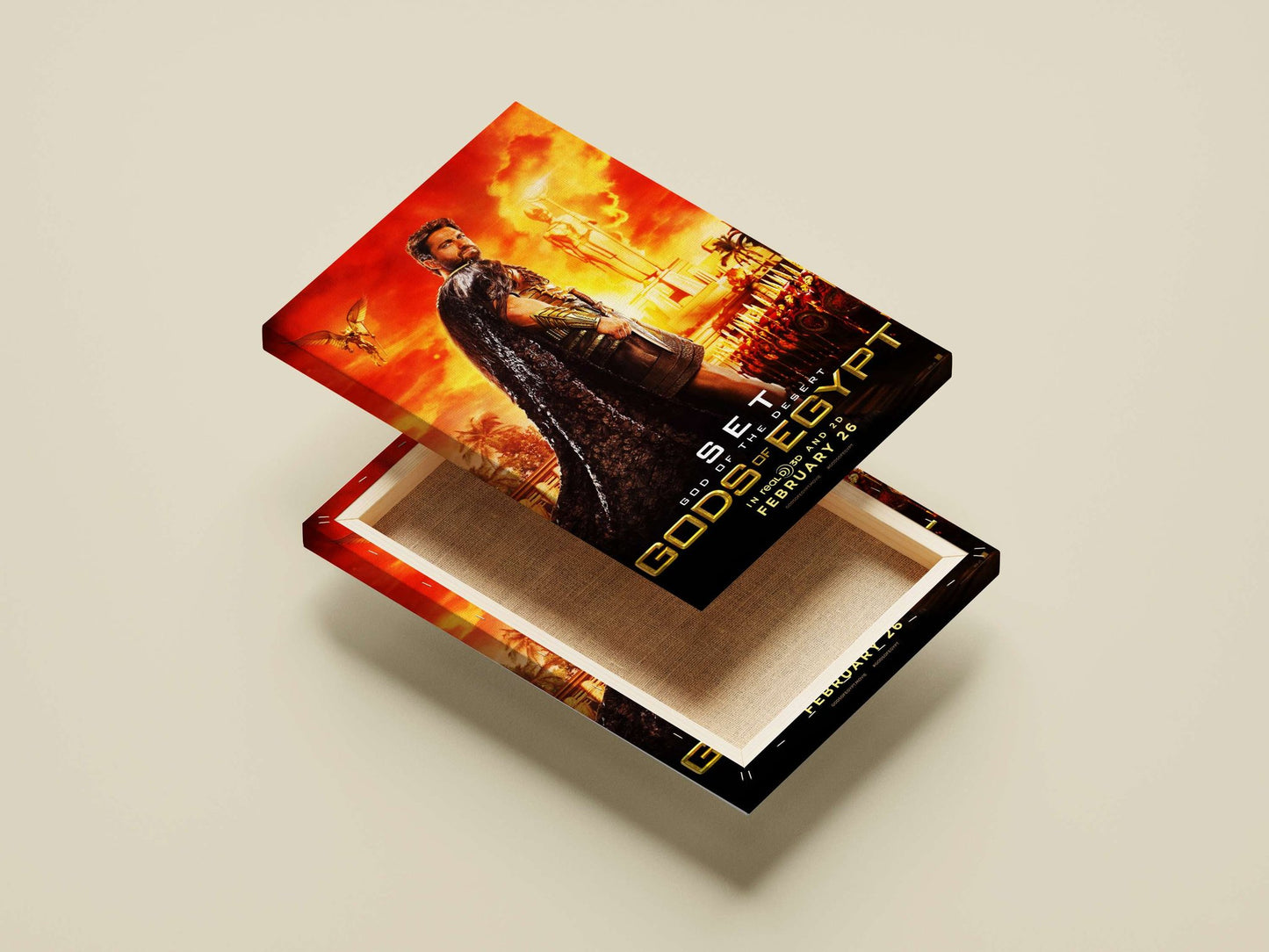 Set (the deity) from the Gods of Egypt franchise Main Subject: Set (the deity) from the Gods of Egypt franchise Canvas wall