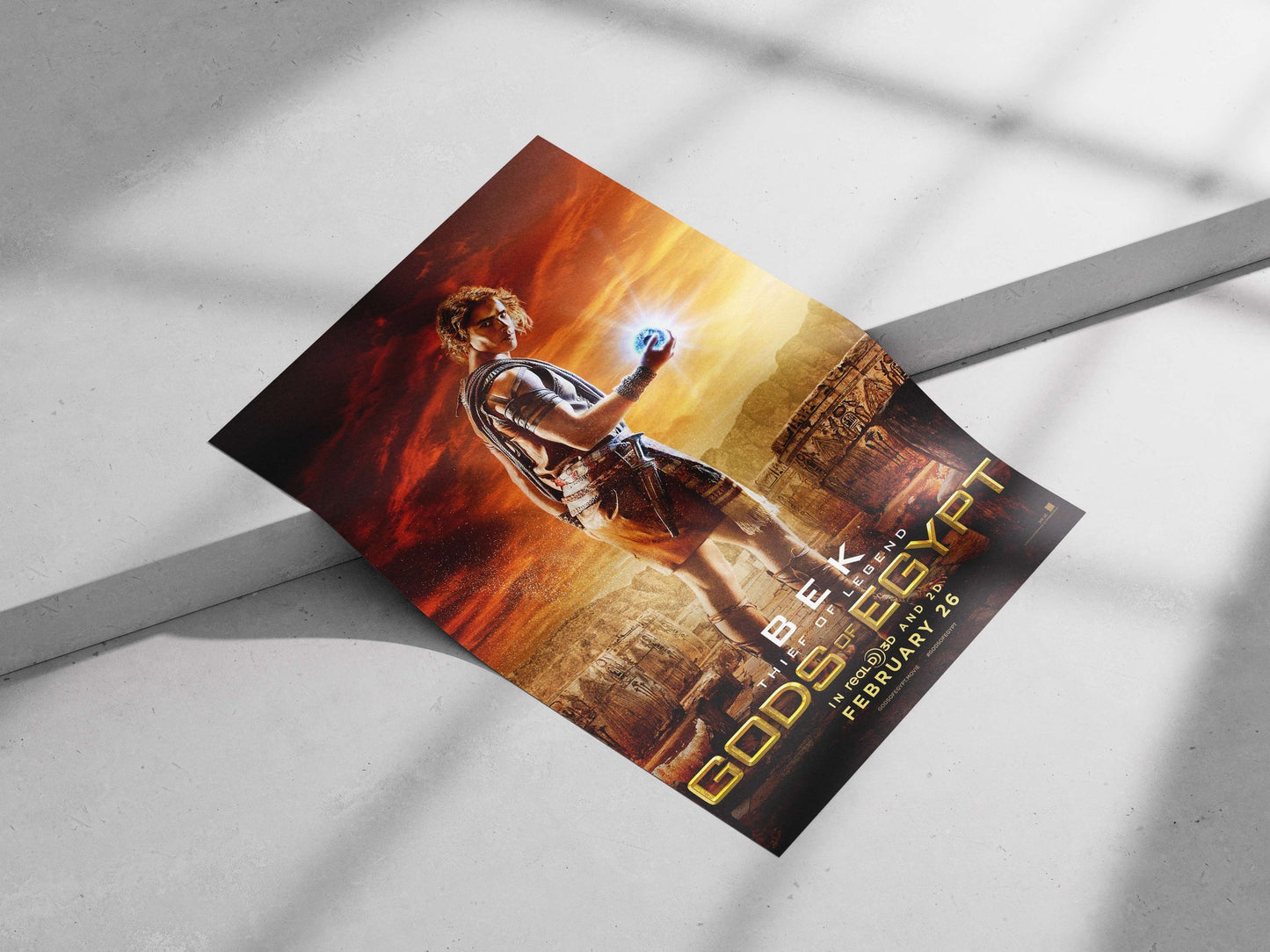 Bek, a character from the "Gods of Egypt" movie franchise. Main Subject: Bek, a character from the "Gods of Egypt" movie