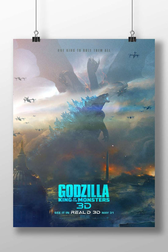 Godzilla (the titular kaiju from the Godzilla franchise), with King Ghidorah prominently featured as another kaiju. Main