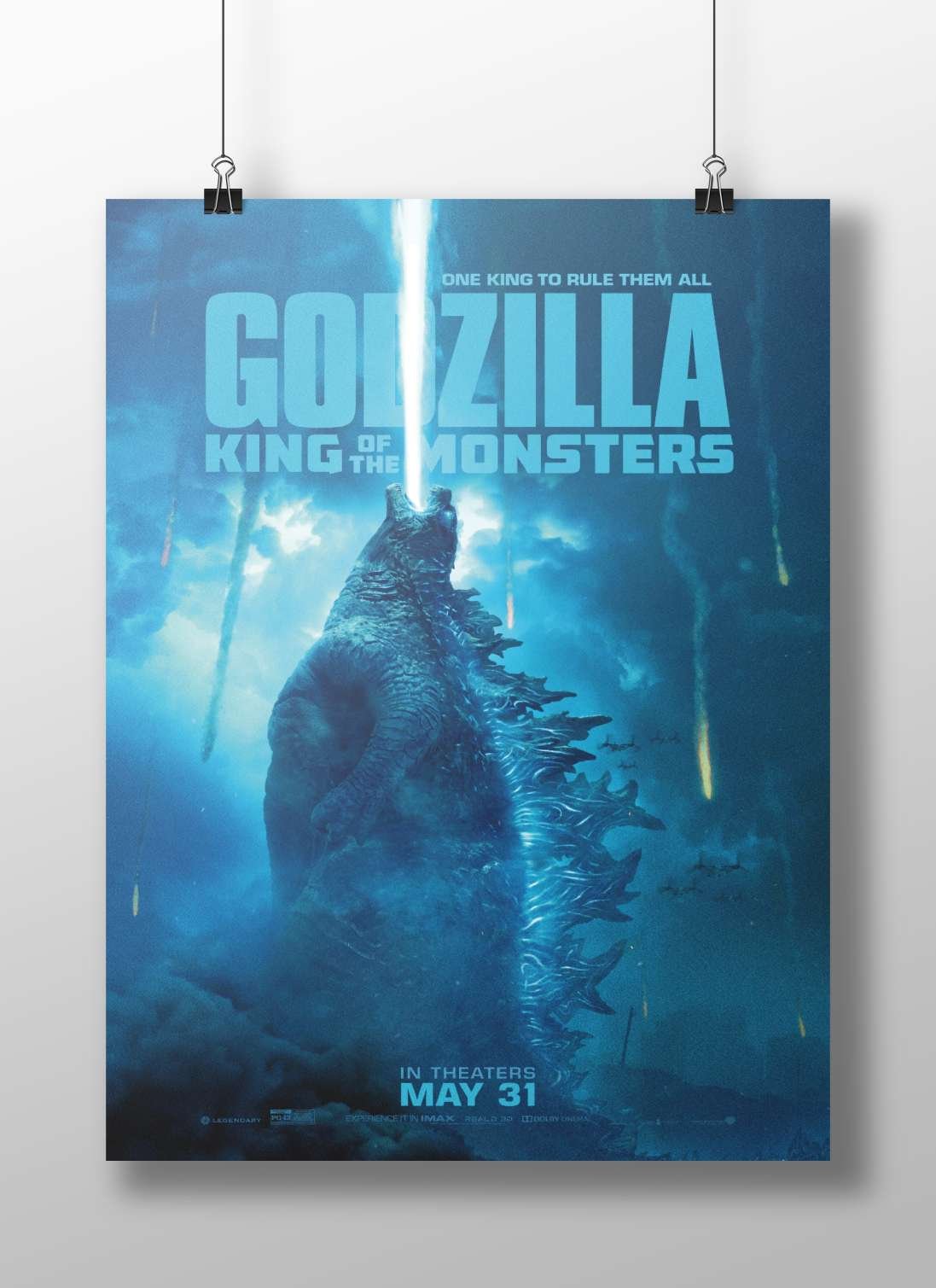 Godzilla from the "Godzilla: King of the Monsters" franchise Main Subject: Godzilla from the "Godzilla: King of the