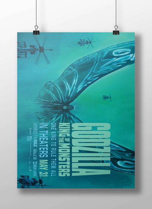 Godzilla from the Godzilla franchise Main Subject: Godzilla from the Godzilla franchise Matte BoizzBoard rigid print — Anime