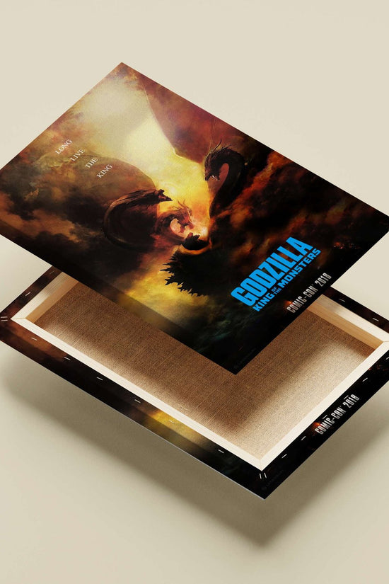 Godzilla (Godzilla: King of the Monsters) Main Subject: Godzilla (Godzilla: King of the Monsters) Canvas wall art — Anime