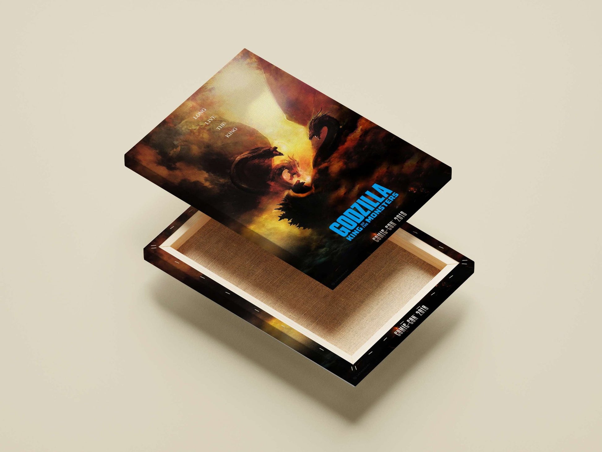 Godzilla (Godzilla: King of the Monsters) Main Subject: Godzilla (Godzilla: King of the Monsters) Canvas wall art — Anime
