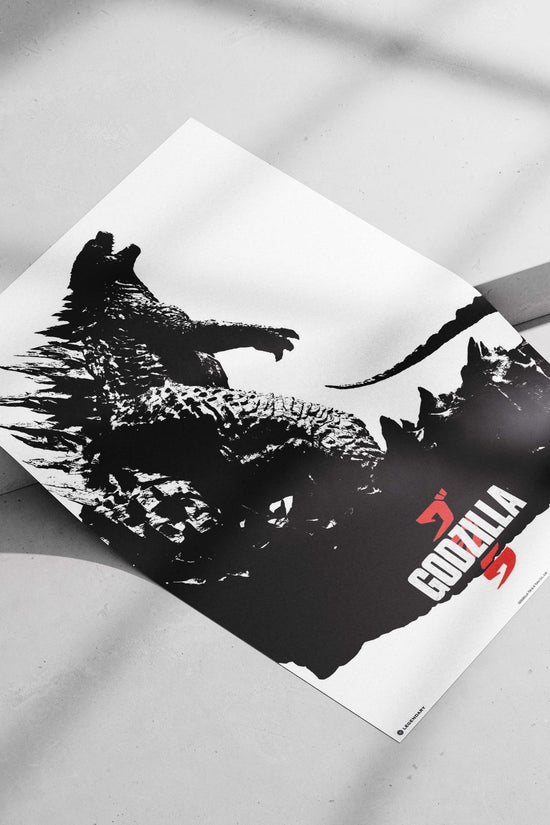 Godzilla (from the Godzilla franchise) Main Subject: Godzilla (from the Godzilla franchise) Matte poster print — Anime wall