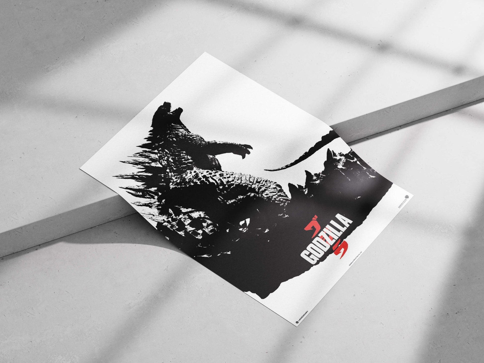 Godzilla (from the Godzilla franchise) Main Subject: Godzilla (from the Godzilla franchise) Matte poster print — Anime wall
