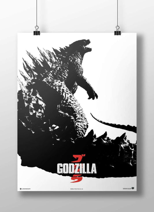 Godzilla (from the Godzilla franchise) Main Subject: Godzilla (from the Godzilla franchise) Matte BoizzBoard rigid print —