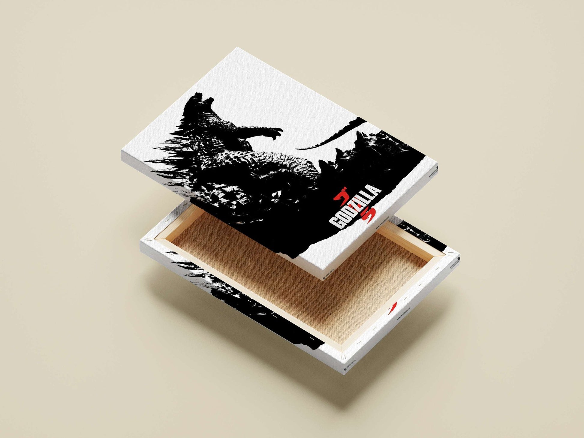 Godzilla (from the Godzilla franchise) Main Subject: Godzilla (from the Godzilla franchise) Canvas wall art — Anime wall art