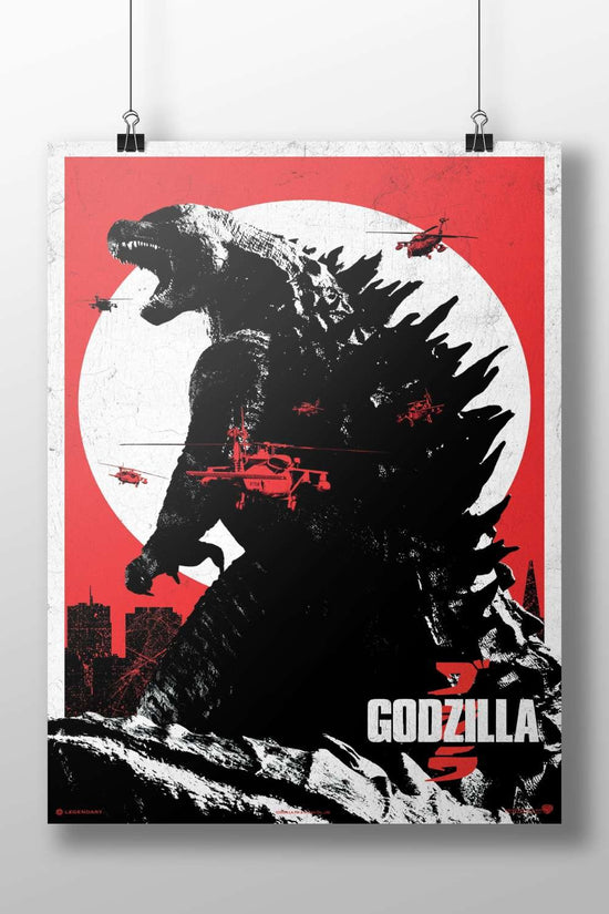 Godzilla (franchise character) Main Subject: Godzilla (franchise character) Matte BoizzBoard rigid print — Anime wall art