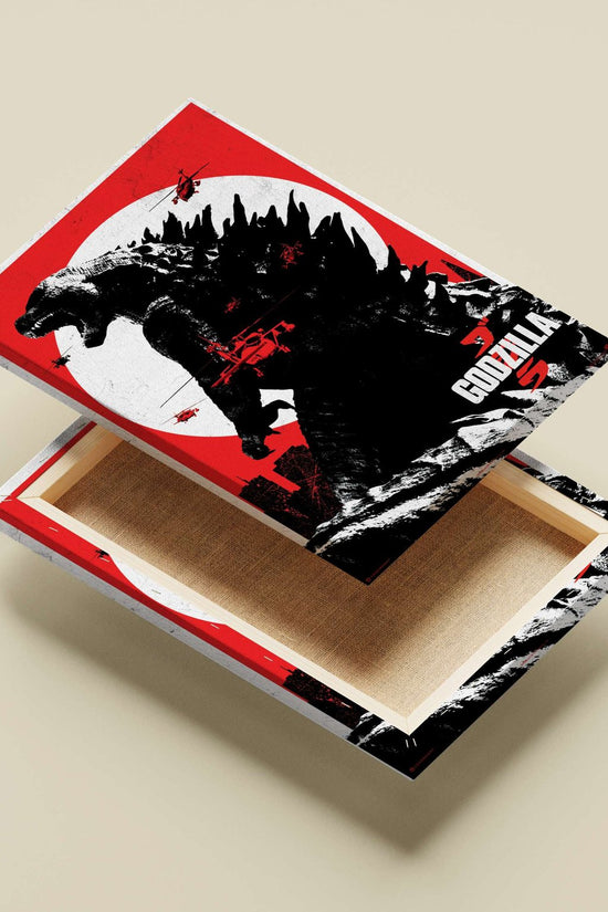 Godzilla (franchise character) Main Subject: Godzilla (franchise character) Canvas wall art — Anime wall art India |