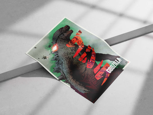 Godzilla (the iconic kaiju from Toho's franchise, confirmed by OCR text "GODZILLA TM & © Toho Co., Ltd.") Main Subject: