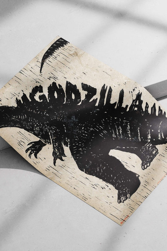 Godzilla (franchise) Main Subject: Godzilla (franchise) Matte poster print — Anime wall art India | PosterBoizz