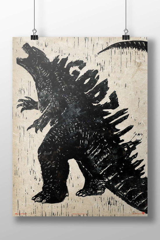 Godzilla (franchise) Main Subject: Godzilla (franchise) Matte BoizzBoard rigid print — Anime wall art India | PosterBoizz