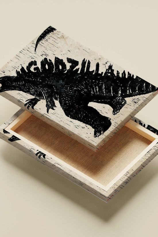 Godzilla (franchise) Main Subject: Godzilla (franchise) Canvas wall art — Anime wall art India | PosterBoizz