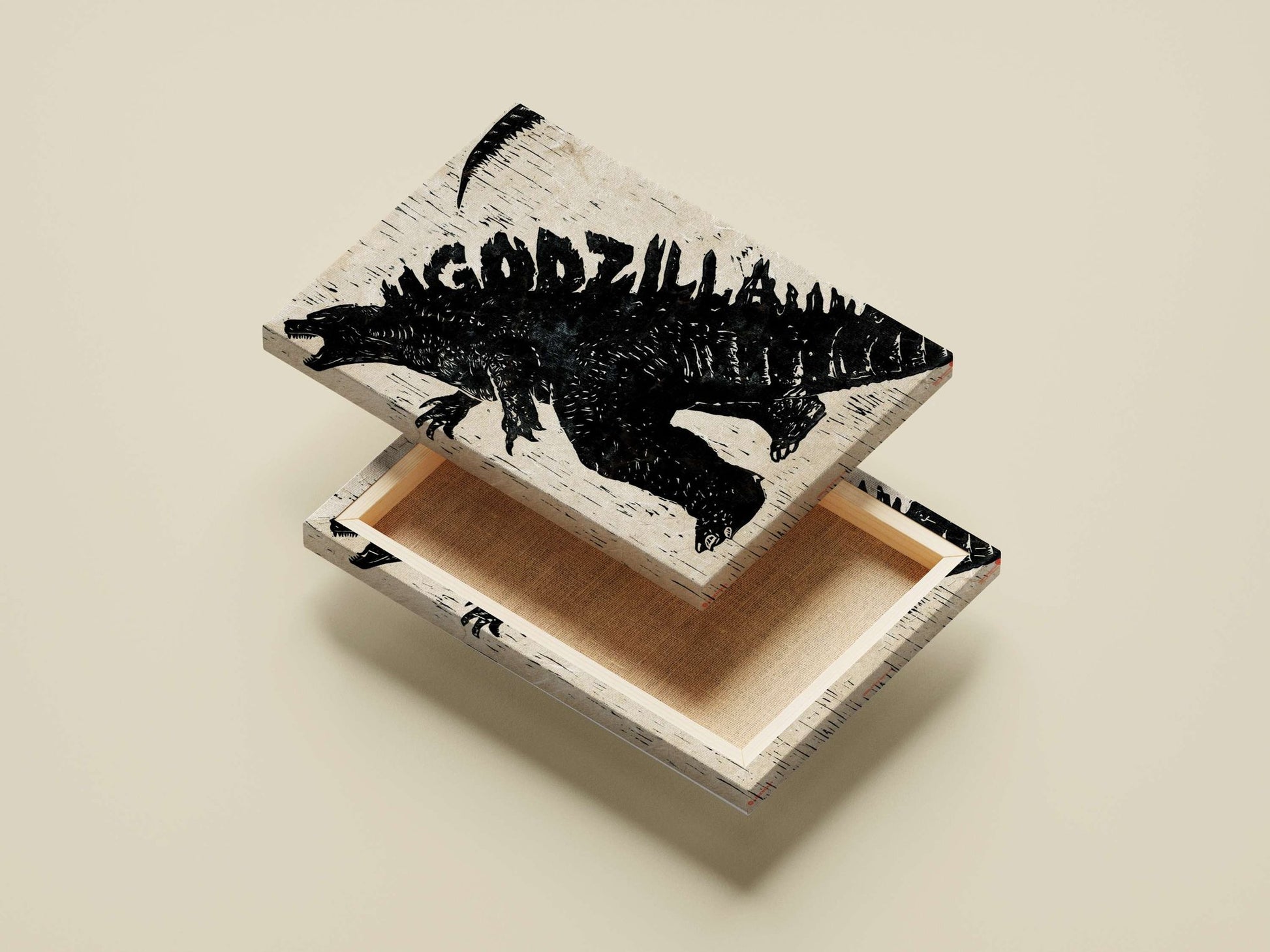 Godzilla (franchise) Main Subject: Godzilla (franchise) Canvas wall art — Anime wall art India | PosterBoizz