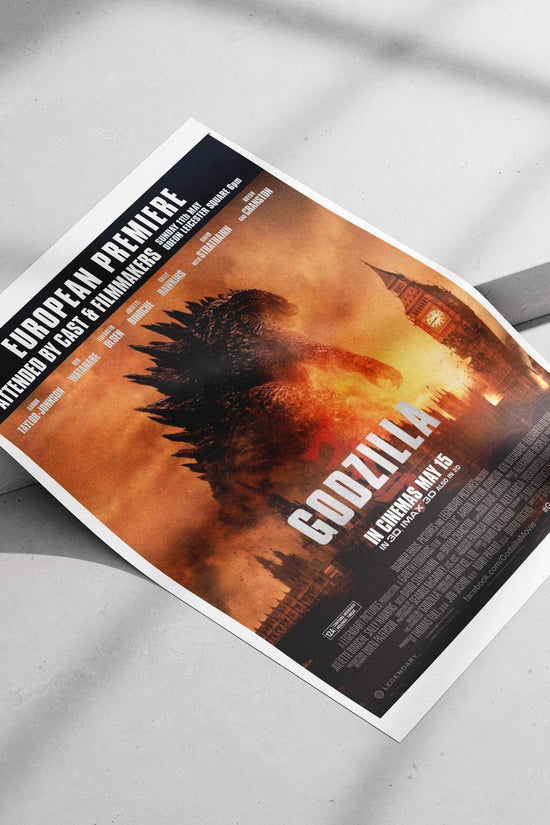 Godzilla (2014 film), Godzilla franchise Main Subject: Godzilla (2014 film), Godzilla franchise Matte poster print — Anime