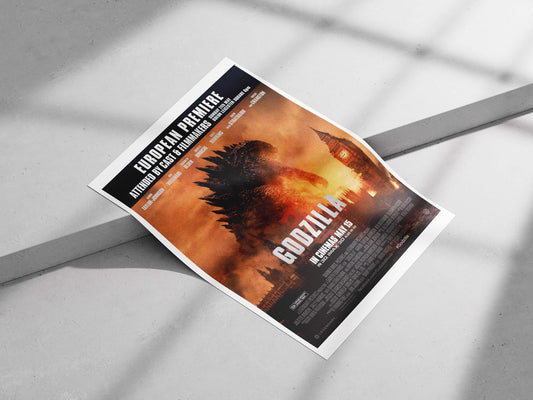 Godzilla (2014 film), Godzilla franchise Main Subject: Godzilla (2014 film), Godzilla franchise Matte poster print — Anime