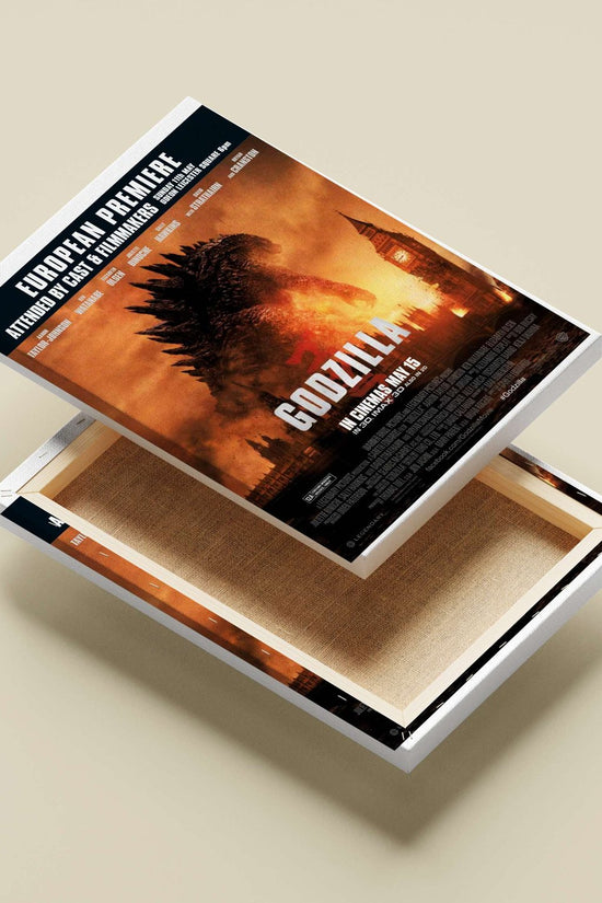 Godzilla (2014 film), Godzilla franchise Main Subject: Godzilla (2014 film), Godzilla franchise Canvas wall art — Anime wall