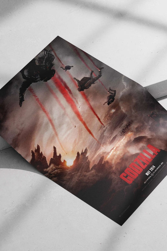 Godzilla (2014 film) Main Subject: Godzilla (2014 film) Matte poster print — Anime wall art India | PosterBoizz