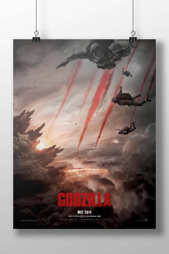 Godzilla (2014 film) Main Subject: Godzilla (2014 film) Matte BoizzBoard rigid print — Anime wall art India | PosterBoizz