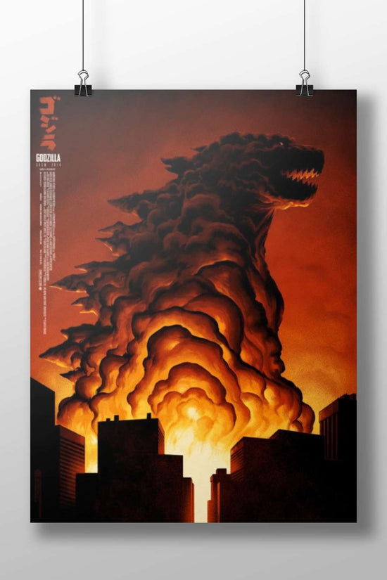 Godzilla (Godzilla franchise) Main Subject: Godzilla (Godzilla franchise) Matte BoizzBoard rigid print — Anime wall art