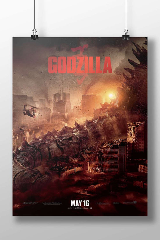 Godzilla (2014 film's iteration) Main Subject: Godzilla (2014 film's iteration) Matte BoizzBoard rigid print — Anime wall