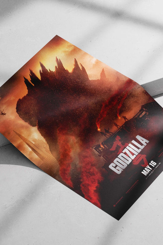 Godzilla (franchise: Godzilla) Main Subject: Godzilla (franchise: Godzilla) Matte poster print — Anime wall art India |