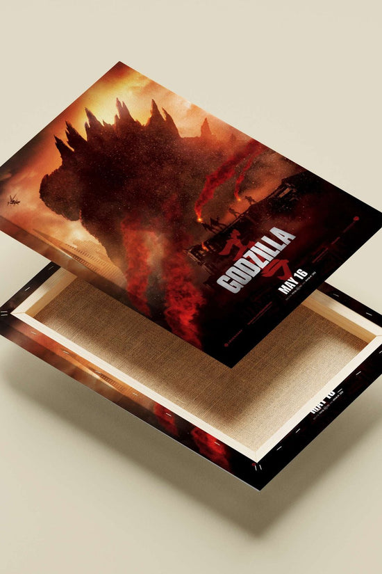 Godzilla (franchise: Godzilla) Main Subject: Godzilla (franchise: Godzilla) Canvas wall art — Anime wall art India |