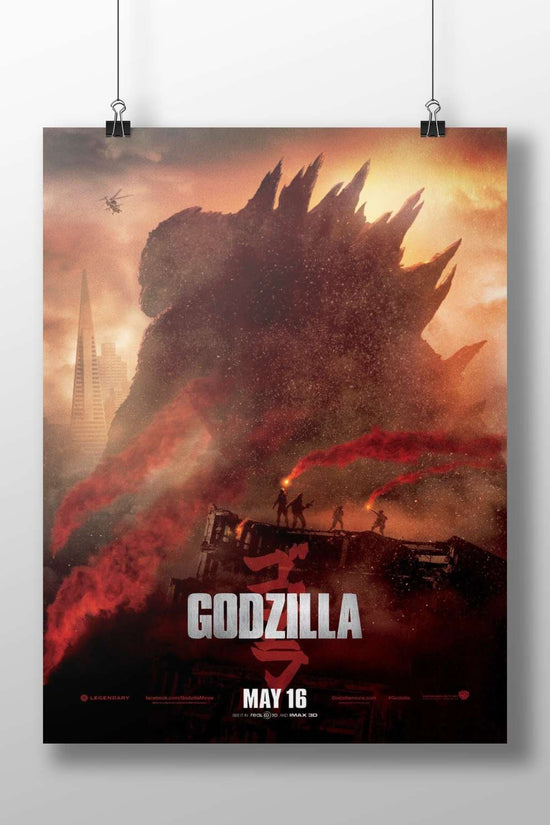 Godzilla (franchise: Godzilla) Main Subject: Godzilla (franchise: Godzilla) Matte BoizzBoard rigid print — Anime wall art