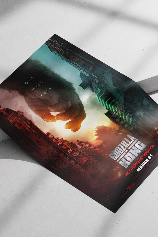 Godzilla and Kong (Kaiju franchise) Main Subject: Godzilla and Kong (Kaiju franchise) Matte poster print — Anime wall art