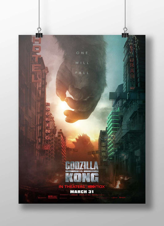 Godzilla and Kong (Kaiju franchise) Main Subject: Godzilla and Kong (Kaiju franchise) Matte BoizzBoard rigid print — Anime