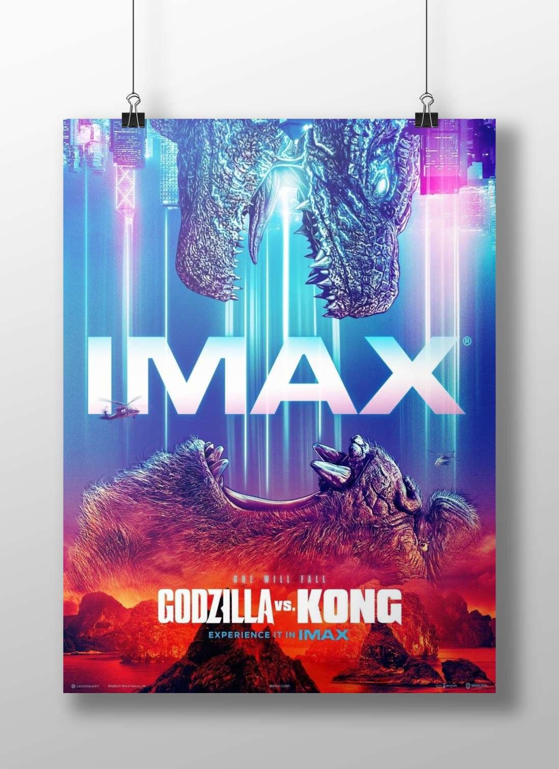 Godzilla vs. King Kong (franchise) Main Subject: Godzilla vs. King Kong (franchise) Matte BoizzBoard rigid print — Anime