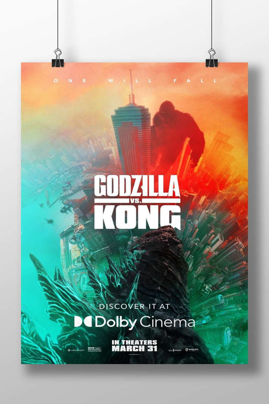 Godzilla and King Kong Main Subject: Godzilla and King Kong Matte BoizzBoard rigid print — Anime wall art India | PosterBoizz