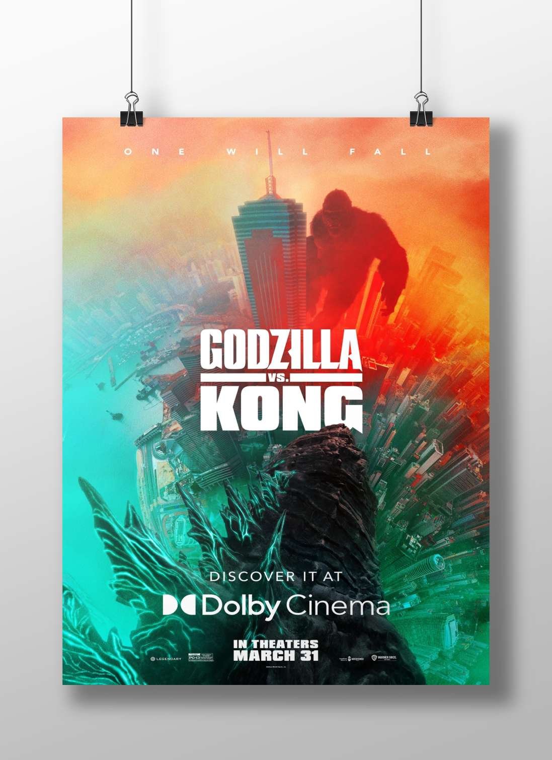 Godzilla and King Kong Main Subject: Godzilla and King Kong Matte BoizzBoard rigid print — Anime wall art India | PosterBoizz