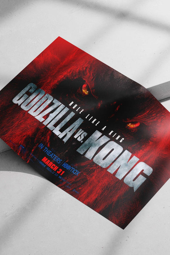 Godzilla vs. Kong (movie franchise) Main Subject: Godzilla vs. Kong (movie franchise) Matte poster print — Anime wall art