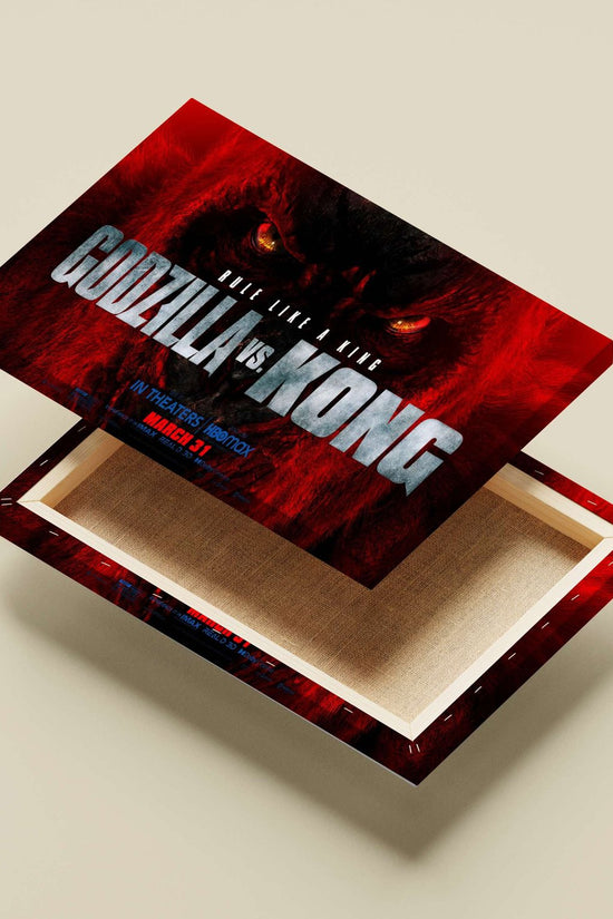 Godzilla vs. Kong (movie franchise) Main Subject: Godzilla vs. Kong (movie franchise) Canvas wall art — Anime wall art India