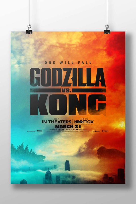 Godzilla and Kong Main Subject: Godzilla and Kong Matte BoizzBoard rigid print — Anime wall art India | PosterBoizz